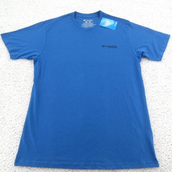 Columbia PFG Blue Graphic Short Sleeve T-Shirt Men's Size Large Tee NEW - Picture 2 of 8